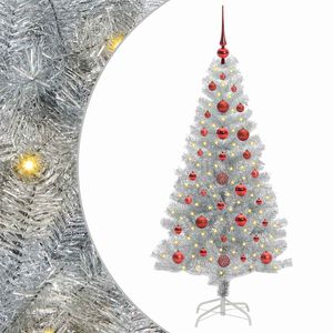 vidaXL Ziemassvētku eglīte Sudraba 120 cm PET