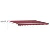 vidaXL Elektriska atvelkamā nojume Bordo un Balts 4 &times; 3 m
