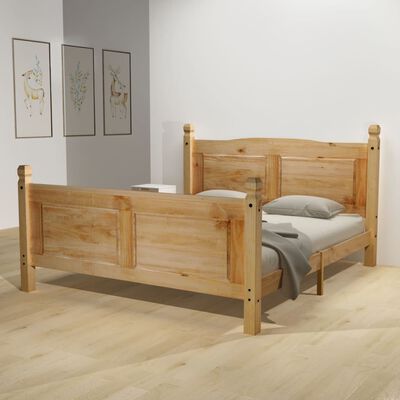 vidaXL gulta ar matraci, Meksikas Corona stila priežkoks, 160x200 cm