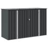 vidaXL Dārza uzglabā&scaron;anas kaste Melns 214 x 82 x 132 cm Tērauds