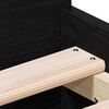 vidaXL Gultas rāmis Melns ozolkoks 193 x 78 x 50 cm Inženierijas koks