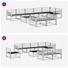vidaXL Āra dīvānu komplekts 9 pcs Dabiska Cietā akācijas koks