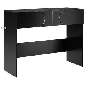 vidaXL Konsoles galds Melns 96,5 x 38 x 75 cm Inženierijas koks