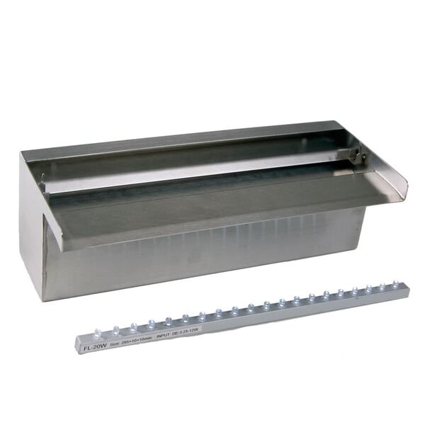 Ubbink ūdenskritums Niagara ar LED gaismām, 30 cm, nerūsējošs tērauds