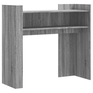 vidaXL konsoles galdiņ&scaron;, pelēcīgs, 100x35x90 cm, inženierijas koks