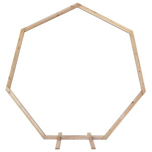 vidaXL Kāzu arka Gai&scaron;i brūns 221 x 92 x 216 cm Cieta priede