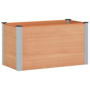 vidaXL Augstā puķu kaste Brūna 100 x 50 x 54 cm