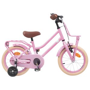 vidaXL Bērnu Velosipēds 12 Collas no 2-4 gadiem Gai&scaron;i rozā