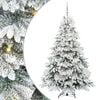 vidaXL Mākslīgā Ziemassvētku eglīte su 300 LED Balts 180 cm PE un PVC