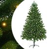 vidaXL Ziemassvētku eglīte su 300 LED ar statīvu Zaļa 180 cm PE