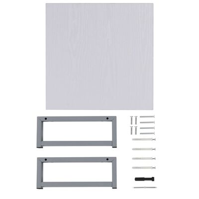 vidaXL vannasistabas mēbeles, baltas, 40x40x16,3 cm