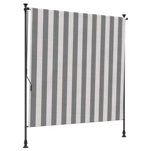 vidaXL Āra Ruļļu Žalūzija Antracīts un balts 200 x 270 cm