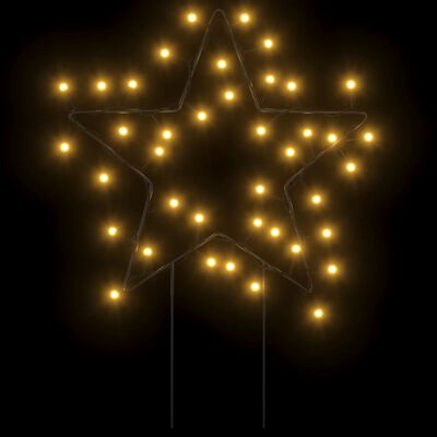 vidaXL Ziemassvētku gaismas dekors, zvaigznes forma, 3 gab., 50 LED