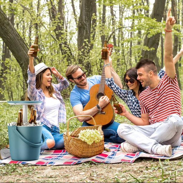 Keter bāra galdiņ&scaron;, dzesētājs Go Bar, okeāna zils