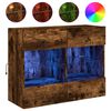 vidaXL TV plaukti ar LED lampiņām, 78,5x30x60,5 cm, ozolkoka krāsā