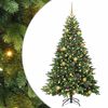 vidaXL Mākslīgā Ziemassvētku eglīte su 300 LED Zaļa 180 cm PE un PVC