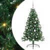 vidaXL Mākslīgais LED Ziemassvētku eglīte su 150 LED Zaļa 150 cm PVC