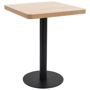 vidaXL bistro galds, gai&scaron;i brūns, 60x60 cm, MDF