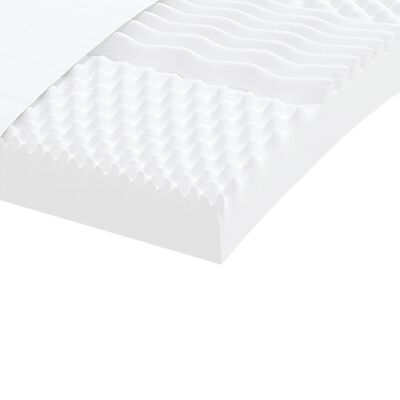 vidaXL putu matracis, balts, 80x200 cm, 7 zonas, cietība 20 ILD