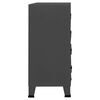 vidaXL atvilktņu skapītis, 78x40x93 cm, metāls, antracītpelēks