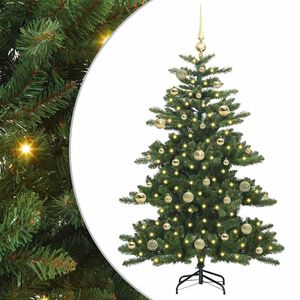 vidaXL Mākslīgā Saliekamā Ziemassvētku Egle Zaļa 150 cm PVC un tērauds