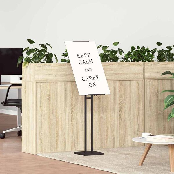 vidaXL Izstāžu stendi Melns 26,5 x 26,5 x 150 cm Tērauds