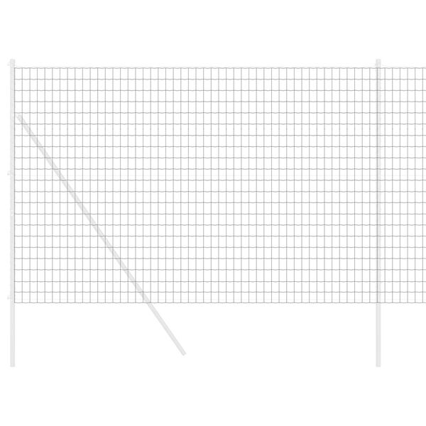 vidaXL Eiropas žogs Pelēka 1.5 x 10 m PVC pārklāts dzelzs