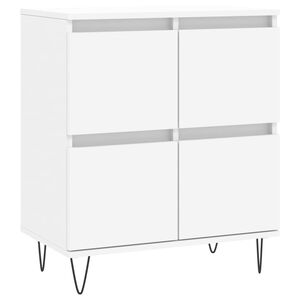 vidaXL kumode, balta, 60x35x70 cm, inženierijas koks