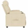 vidaXL masāžas krēsls, krēmkrāsas audums