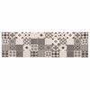 vidaXL Virtuves paklājs pelēka mozaīka 150 x 45 cm 100% poliamīds
