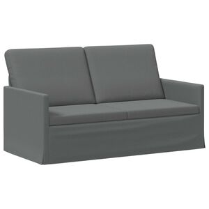 vidaXL Divvietīgs dīvāns Tum&scaron;i pelēka 150 x 81 x 82 cm Audums