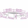 vidaXL Gultas rāmis Artisānā ozols 120 x 200 cm Inženierijas koks