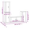 vidaXL 4-daļīgs TV skapī&scaron;u komplekts, ozola krāsa, inženierijas koks