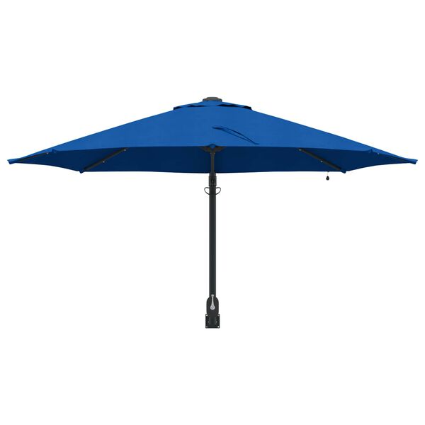 vidaXL Dārza parasols Zils un melns 248 x 248 x 148 cm