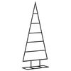 vidaXL Ziemassvētku eglīte, metāls, melna, 90 cm