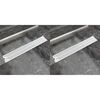 vidaXL lineārās dušas notekas, 2 gab., 730x140 mm, nerūsējošs tērauds