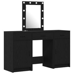 vidaXL Dressing galds Melna 50 x 41 x 135 cm Inženierijas koks