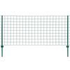 vidaXL Euro stiepļu žogs, tērauds, 20x1 m, zaļ&scaron;