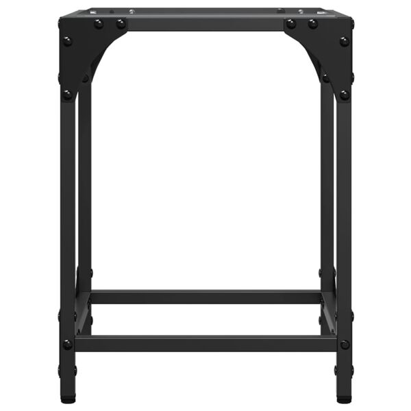 vidaXL kafijas galdiņi, 2 gab., 30x30x40cm, caurspīdīgs, rūdīts stikls