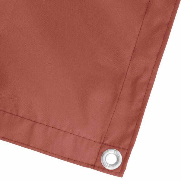 vidaXL Balkona ekrāns Sarkanbrūns 100 x 600 cm Oksforda audums