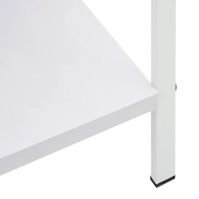 vidaXL 3-līmeņu grāmatplaukts, balts, 60x27,6x90,5 cm, koks