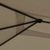 vidaXL dārza nojume, 3x4x2,6 m, pelēkbrūna, 160 g/m²