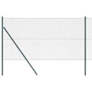 vidaXL Savilktais stiepļu žogs zemes stiprinā&scaron;anai 10 x 1 m Zaļa Tīkls