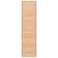 vidaXL paklājs, bambuss, 80x300 cm, brūns