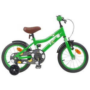 vidaXL Bērnu Velosipēds 12 Collas no 2-4 gadiem Zaļa