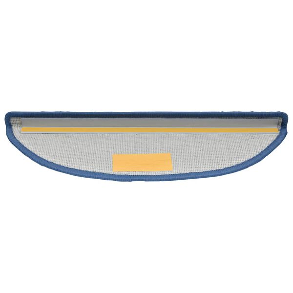 vidaXL kāpņu paklājiņi, 20 gab., 56x17x3 cm, zili, pusapaļi