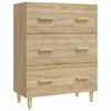 vidaXL kumode, ozolkoka krāsa, 70x34x90 cm, inženierijas koks