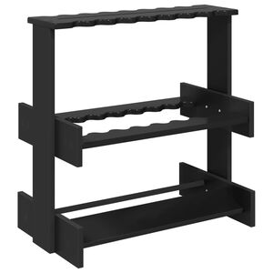 vidaXL Biljarda nūju statīvs Inženierijas koks 60 x 35 x 60 cm Melns
