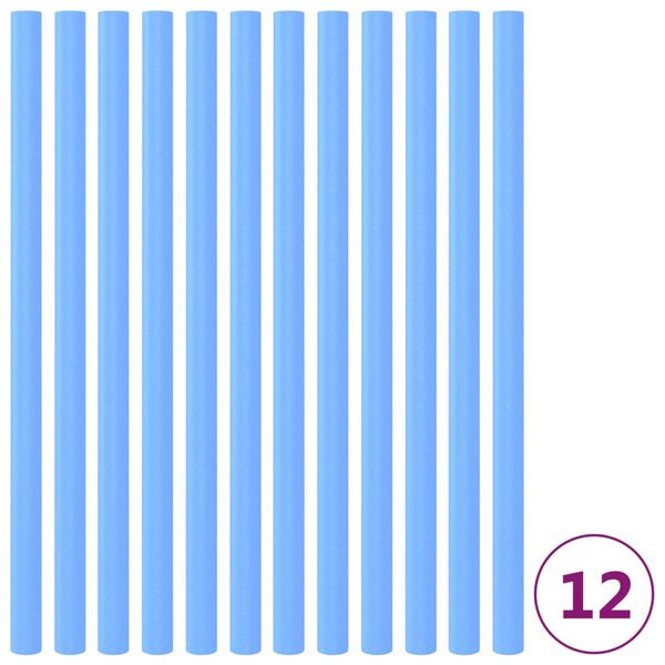 vidaXL batuta stieņu putu apvalki, 12 gab., 92,5 cm, zili