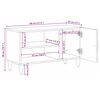 vidaXL Televizora skapī&scaron;a Balts 80 x 31,5 x 46 cm Cieta mango koksne